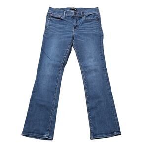 Express Ultimate Barely Boot Dark Wash Wash Denim Jeans